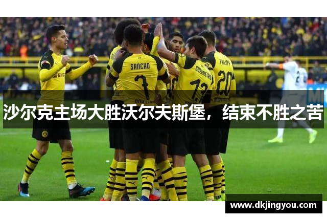 沙尔克主场大胜沃尔夫斯堡，结束不胜之苦